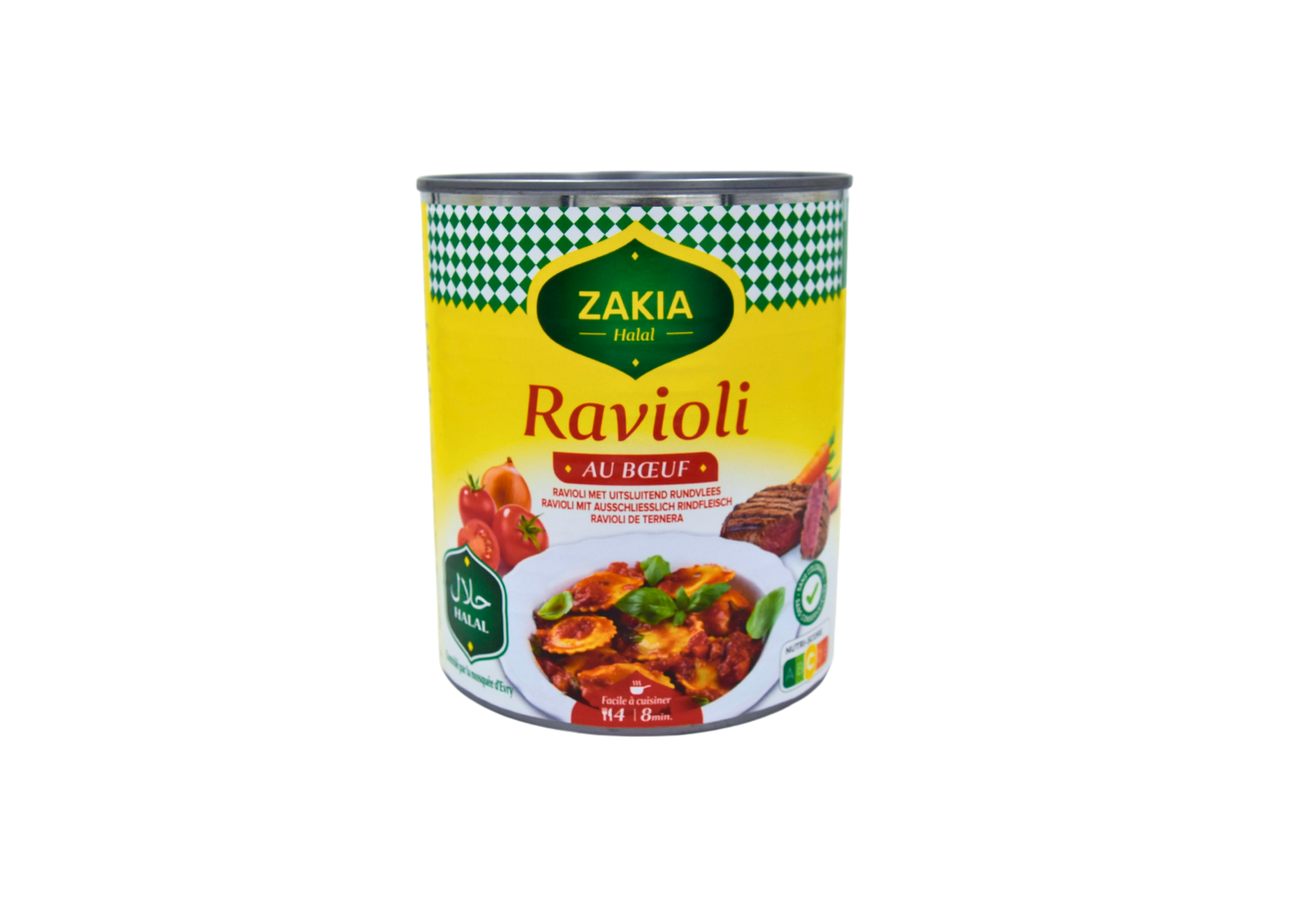 Ravioli au bœuf ZAKIA 800g